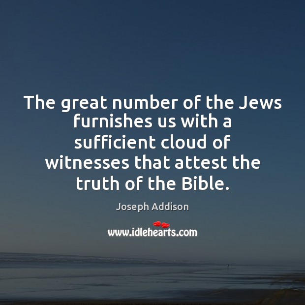 The great number of the Jews furnishes us with a sufficient cloud Image
