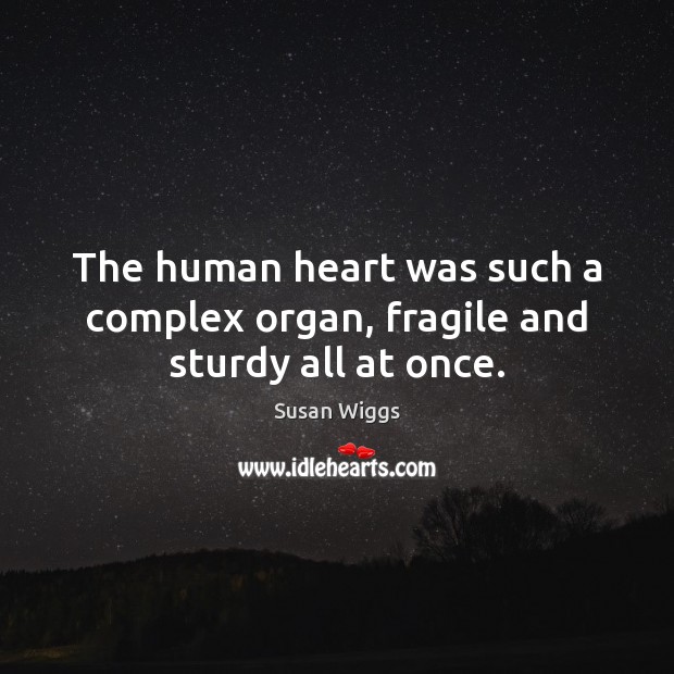 The human heart was such a complex organ, fragile and sturdy all at once. Image