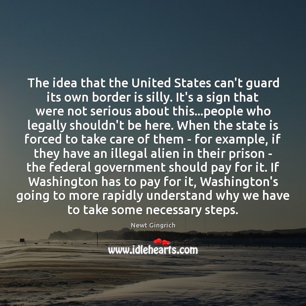 The idea that the United States can’t guard its own border is Image