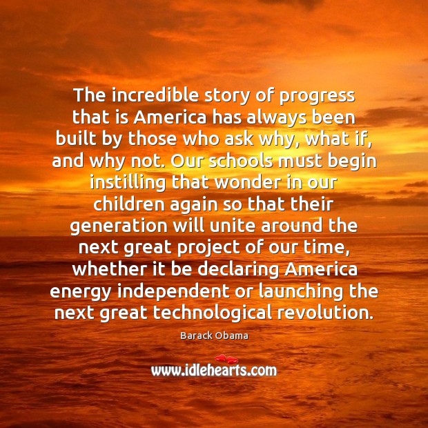 The incredible story of progress that is America has always been built Image