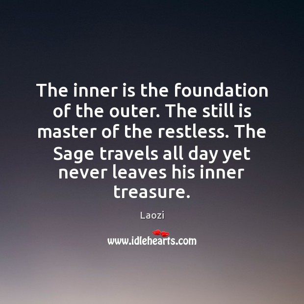 The inner is the foundation of the outer. The still is master Image