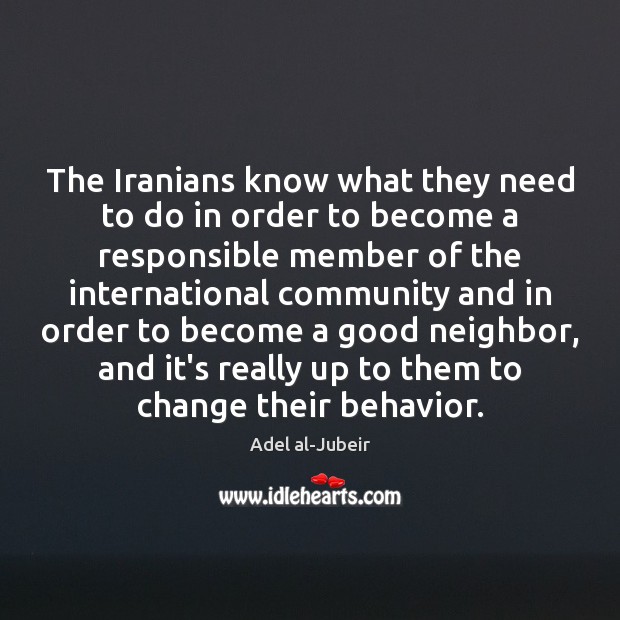 The Iranians know what they need to do in order to become Image