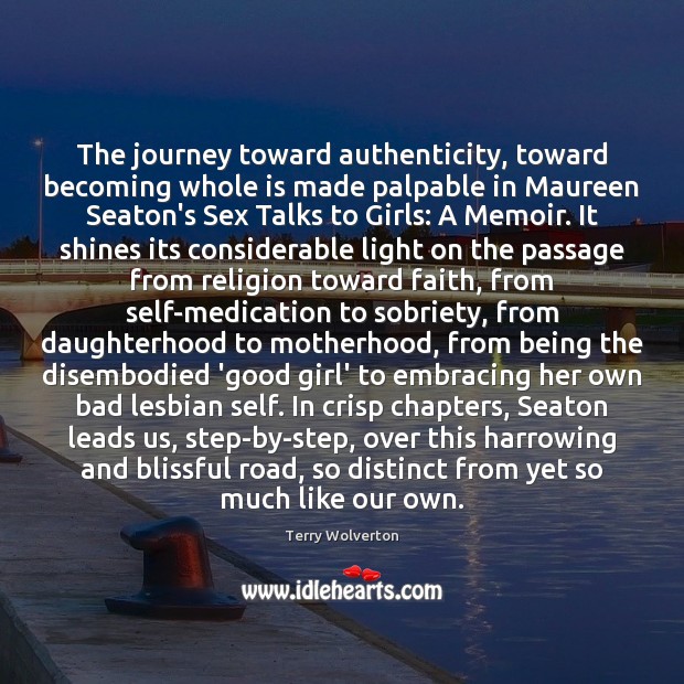 The journey toward authenticity, toward becoming whole is made palpable in Maureen Image