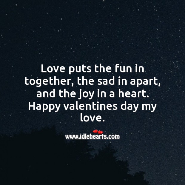 The joy in a heart Valentine’s Day Quotes Image