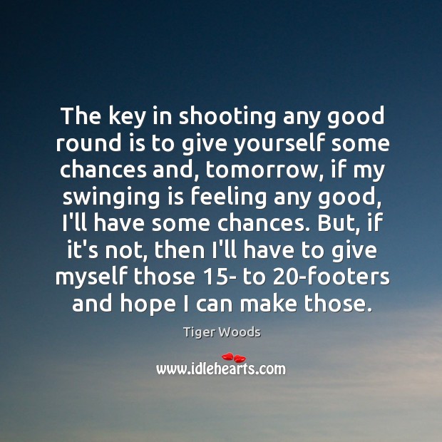 The key in shooting any good round is to give yourself some Image