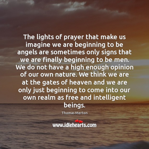 The lights of prayer that make us imagine we are beginning to Image