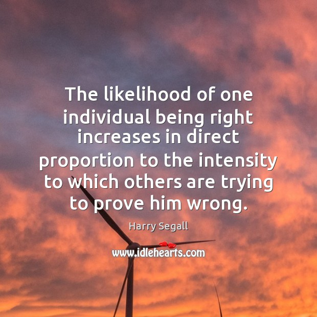 The likelihood of one individual being right increases in direct proportion to Image