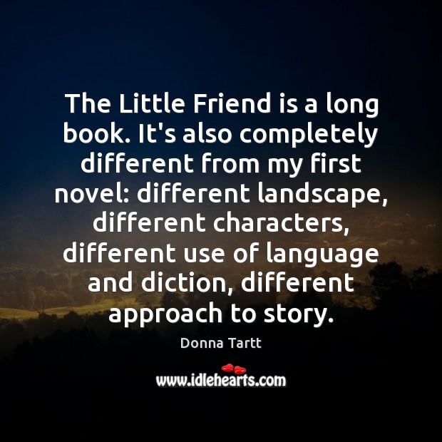 The Little Friend is a long book. It’s also completely different from Image