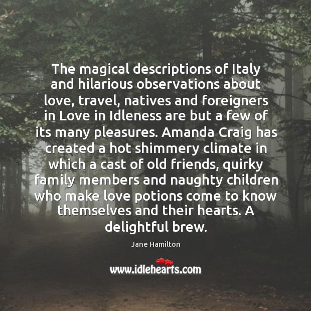 The magical descriptions of Italy and hilarious observations about love, travel, natives Image