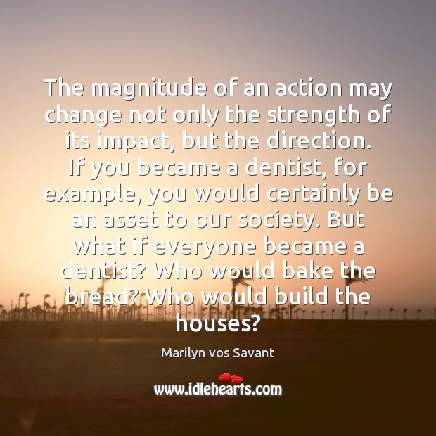 The magnitude of an action may change not only the strength of Image