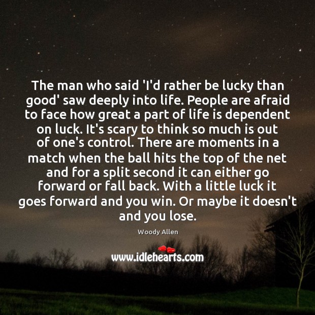 The man who said ‘I’d rather be lucky than good’ saw deeply Image
