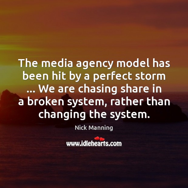 The media agency model has been hit by a perfect storm … We Image