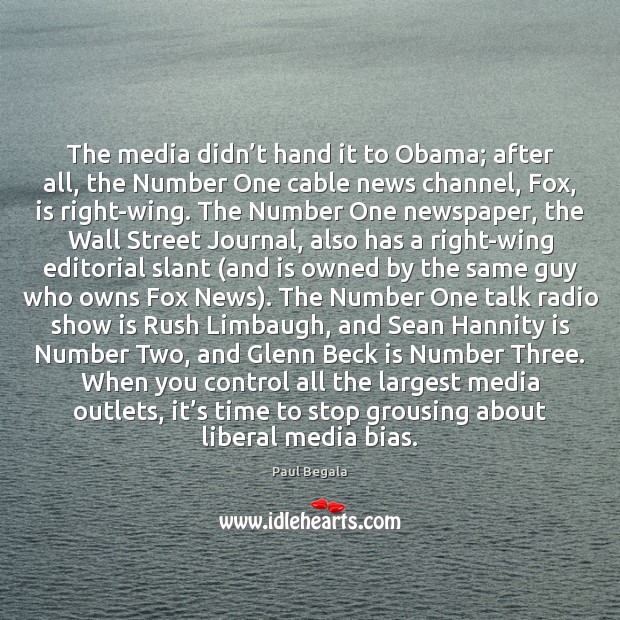 The media didn’t hand it to Obama; after all, the Number Image