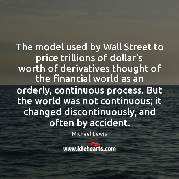 The model used by Wall Street to price trillions of dollar’s worth Image