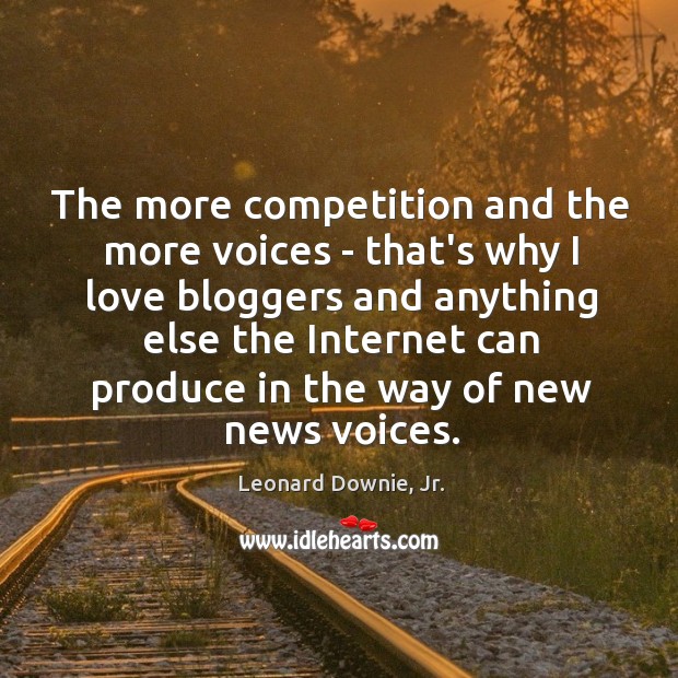 The more competition and the more voices – that’s why I love Image