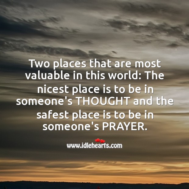 The most valuable places in this world. Image