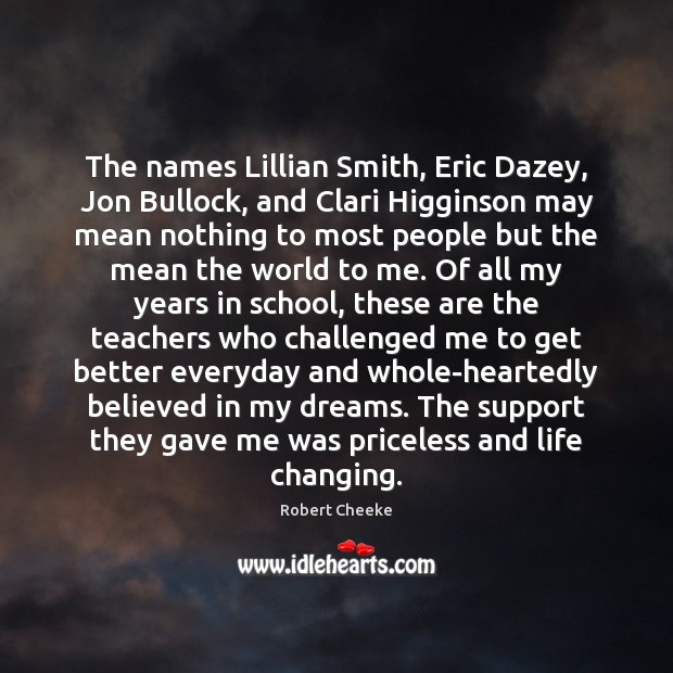 The names Lillian Smith, Eric Dazey, Jon Bullock, and Clari Higginson may Image