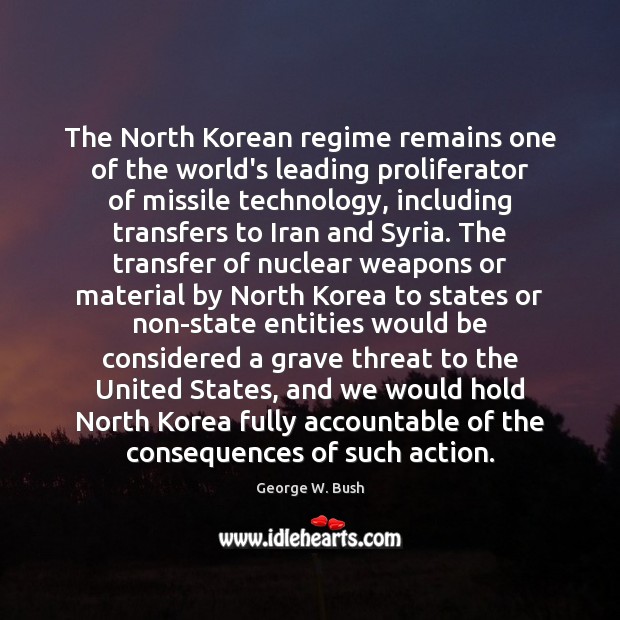 The North Korean regime remains one of the world’s leading proliferator of Image