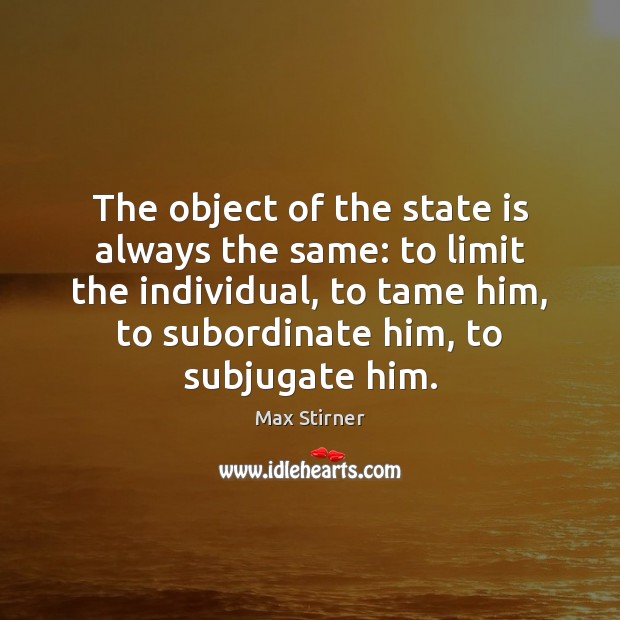 The object of the state is always the same: to limit the Image