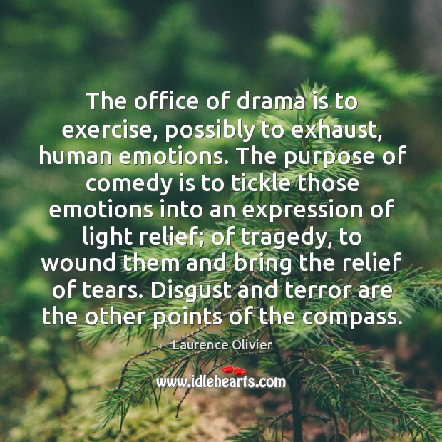 The office of drama is to exercise, possibly to exhaust, human emotions. Exercise Quotes Image