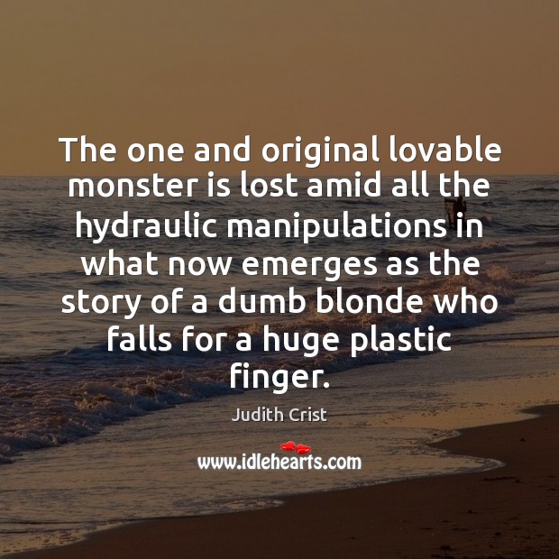 The one and original lovable monster is lost amid all the hydraulic 