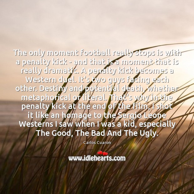 The only moment football really stops is with a penalty kick – Image