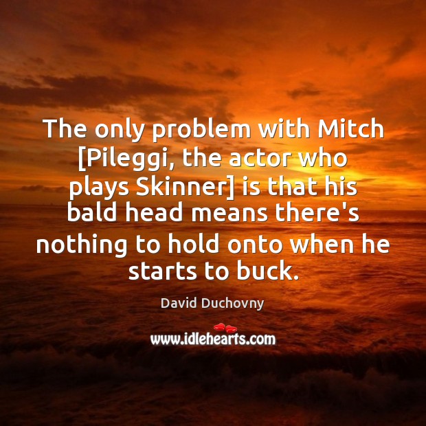 The only problem with Mitch [Pileggi, the actor who plays Skinner] is Image