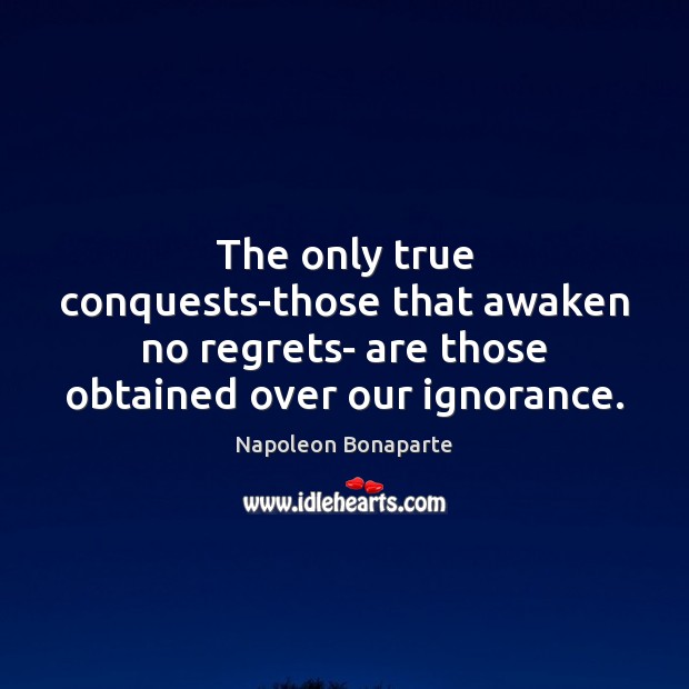 The only true conquests-those that awaken no regrets- are those obtained over Image