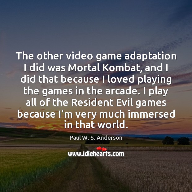 The other video game adaptation I did was Mortal Kombat, and I Image