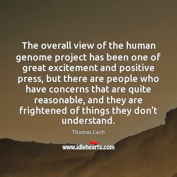The overall view of the human genome project has been one of Image