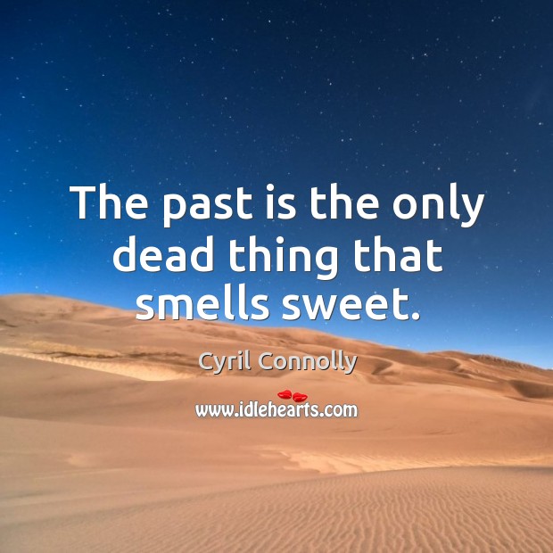 The past is the only dead thing that smells sweet. Image
