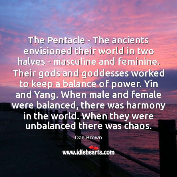 The Pentacle – The ancients envisioned their world in two halves – Image