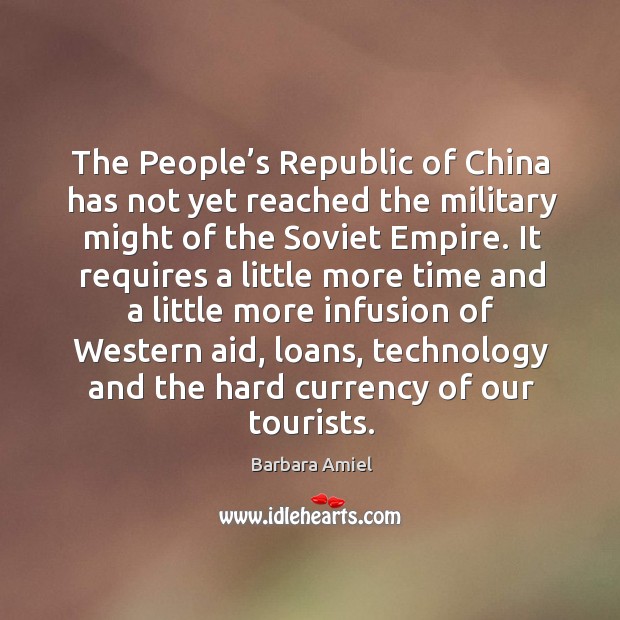 The people’s republic of china has not yet reached the military might of the soviet empire. Image