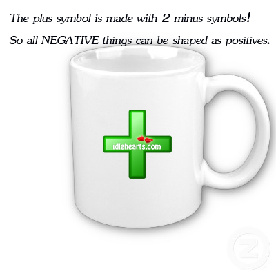 The plus symbol is made with two minus symbol !! Image