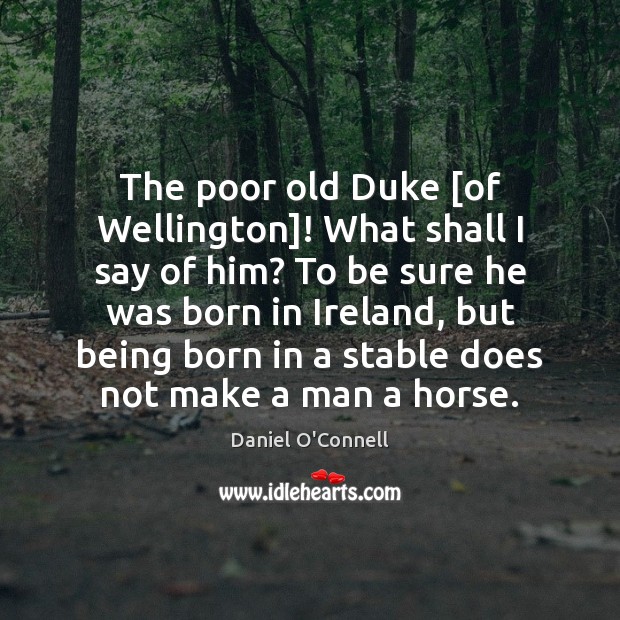 The poor old Duke [of Wellington]! What shall I say of him? Image