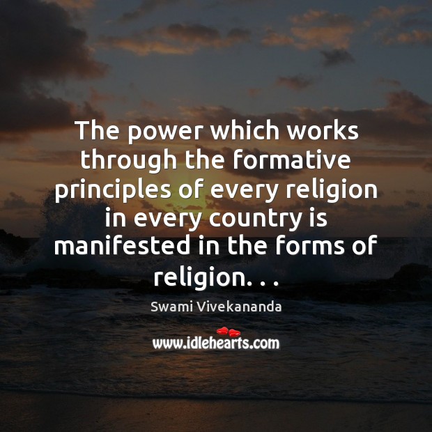 The power which works through the formative principles of every religion in Image