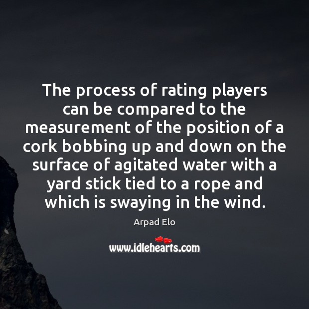 The process of rating players can be compared to the measurement of Image