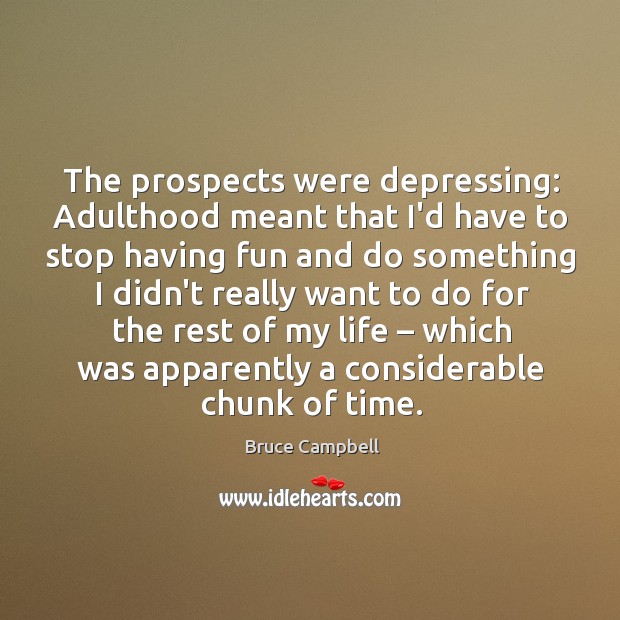 The prospects were depressing: Adulthood meant that I’d have to stop having Image