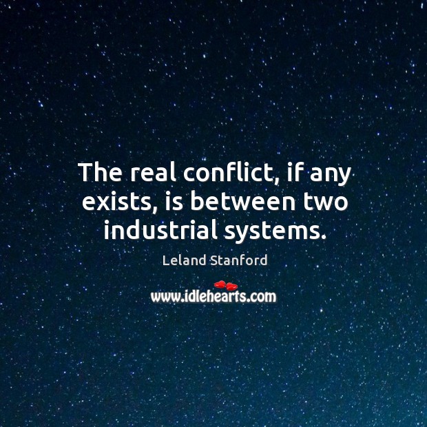 The real conflict, if any exists, is between two industrial systems. Image