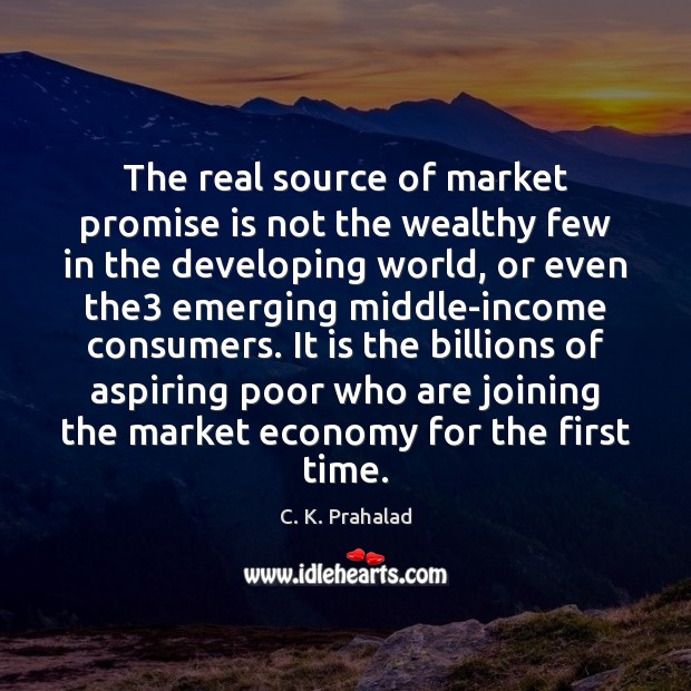 The real source of market promise is not the wealthy few in Image