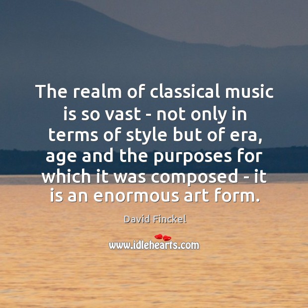 The realm of classical music is so vast – not only in Image