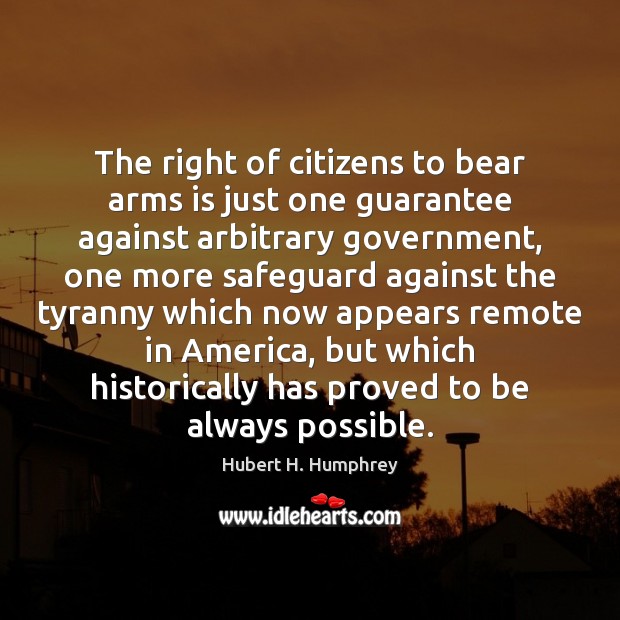 The right of citizens to bear arms is just one guarantee against Image
