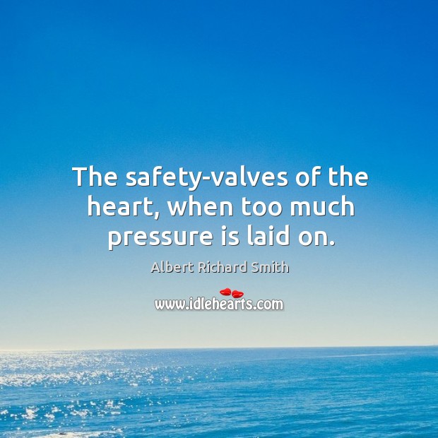 The safety-valves of the heart, when too much pressure is laid on. Image