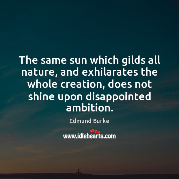 The same sun which gilds all nature, and exhilarates the whole creation, Image
