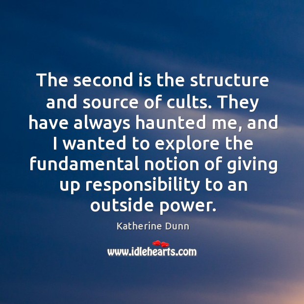 The second is the structure and source of cults. Image