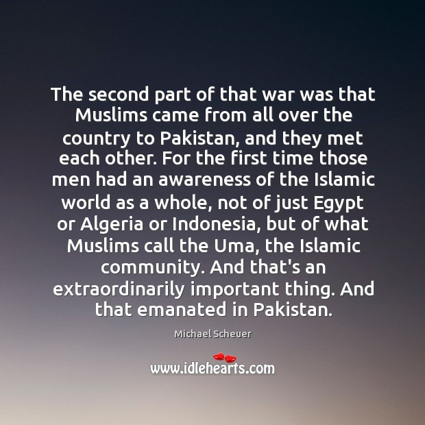 The second part of that war was that Muslims came from all Image