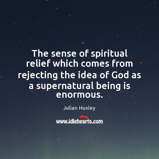 The sense of spiritual relief which comes from rejecting the idea of Image