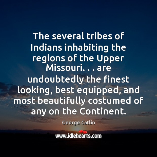 The several tribes of Indians inhabiting the regions of the Upper Missouri. . . Image