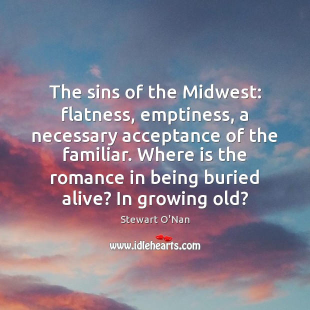 The sins of the Midwest: flatness, emptiness, a necessary acceptance of the Image