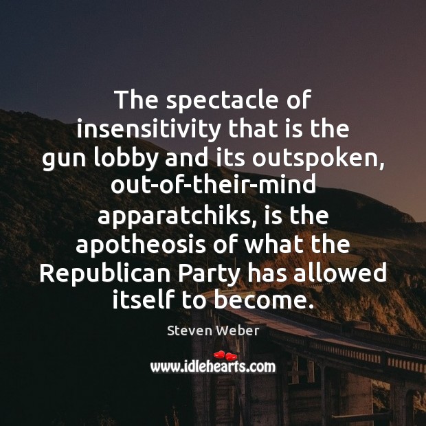 The spectacle of insensitivity that is the gun lobby and its outspoken, Image